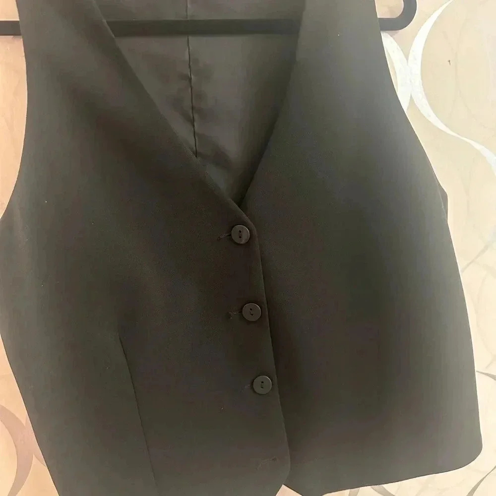 Mango  Suit waistcoat with buttons - Picture 7 of 9
